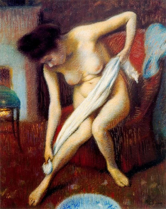 Donna che si asciuga - Collezione Sacerdoti, Ferrario, Milano
